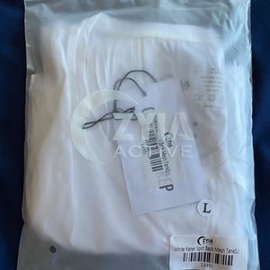 Zyia White Panel Split Back TANK
